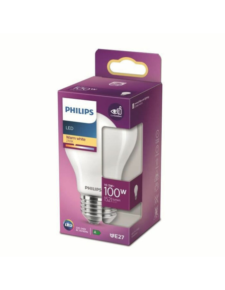 Ampoule Halogène Philips Vert tendre E27 LED