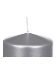 Bougie Argenté 9 x 10 x 9 cm (12 Unités) 2