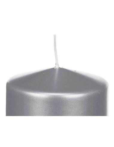 Bougie Argenté 9 x 10 x 9 cm (12 Unités)