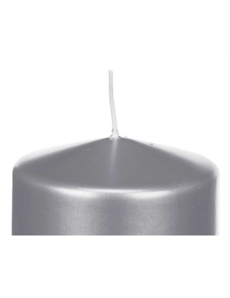 Bougie Argenté 9 x 10 x 9 cm (12 Unités)