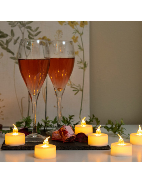 Lot de Bougies Chauffe-plat LED Romandle InnovaGoods 12 Unités