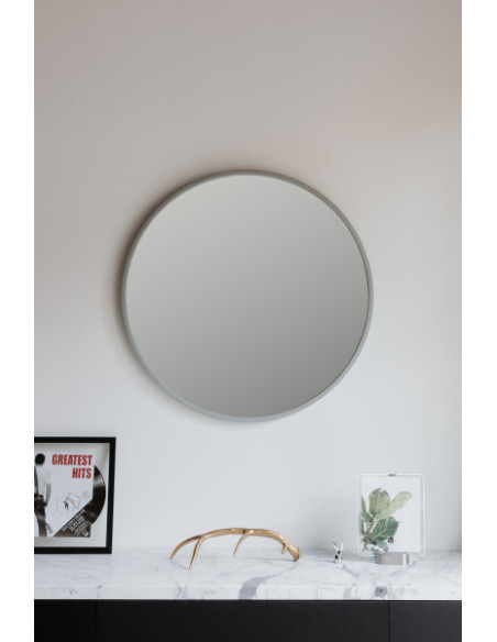 Miroir rond HUB couleur gris umbra