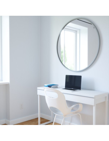 Miroir rond HUB couleur gris umbra