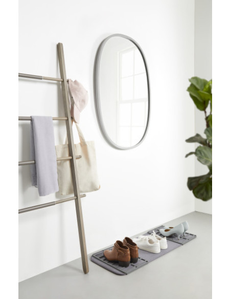 Miroir ovale HUB couleur gris umbra