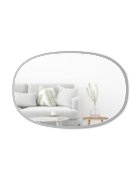 Miroir ovale HUB couleur gris umbra
