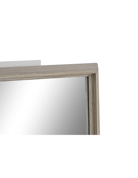 Miroir mural Home ESPRIT Blanc Marron Beige Gris Verre polystyrène 63,3 x 2,6 x 89,6 cm (4 Unités)