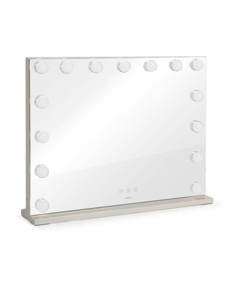 Miroir Grossissant Livoo DOS207 Blanc Miroir