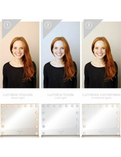 Miroir Grossissant Livoo DOS207 Blanc Miroir 2