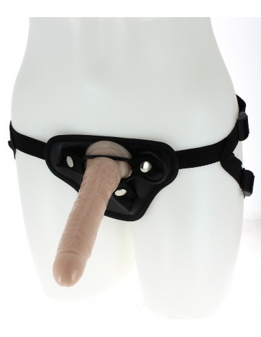 Gode ceinture anal réaliste 19 cm