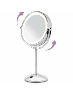Miroir Grossissant avec LED Babyliss 9436E Acier Acier inoxydable Double face 2