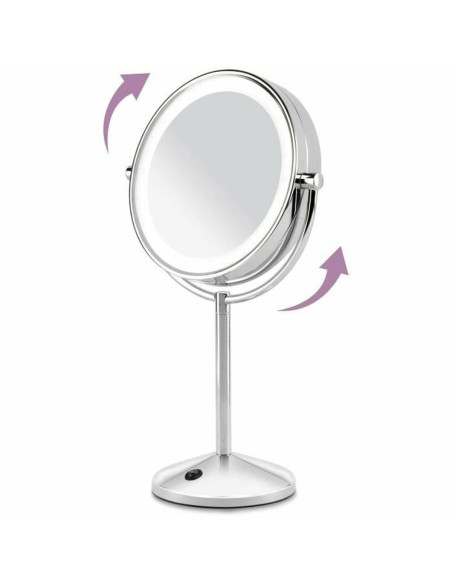 Miroir Grossissant avec LED Babyliss 9436E Acier Acier inoxydable Double face