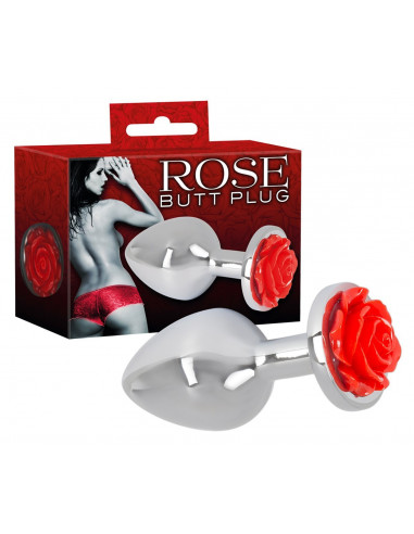 Gode Anal en Aluminium Rose Butt Plug