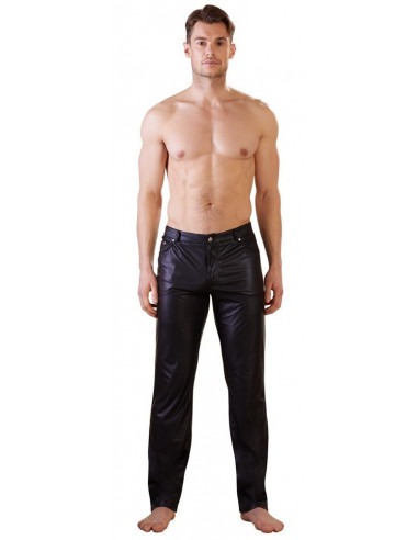 Pantalon Noir Mat Coupe Jean 