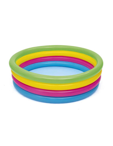 Pataugeoire gonflable pour enfants Shine Inline Arc-en-ciel 157 x 46 cm