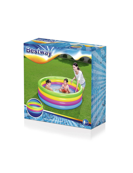 Pataugeoire gonflable pour enfants Shine Inline Arc-en-ciel 157 x 46 cm