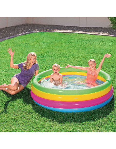 Pataugeoire gonflable pour enfants Shine Inline Arc-en-ciel 157 x 46 cm