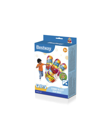 Bestway Punching Gonflable Comic 119 cm +3 Ans Intérieur et Jardin 52630
