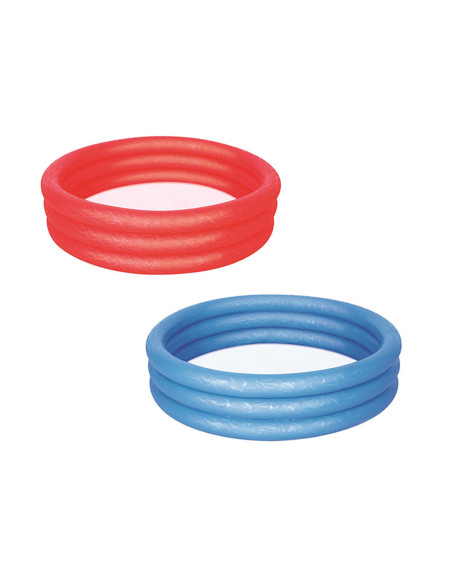 Bestway Piscine Gonflable Enfant 3 Anneaux Eco Couleur Assortie 102x25 cm 2 Ans Jardin 51024