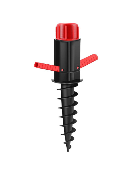 Marbueno Parasol Plastique Noir 37x6x6 cm Plage et Jardin 10505