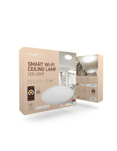 Suspension muvit iO iO Blanc Métal Wi-Fi (2700 K) (6500 K)