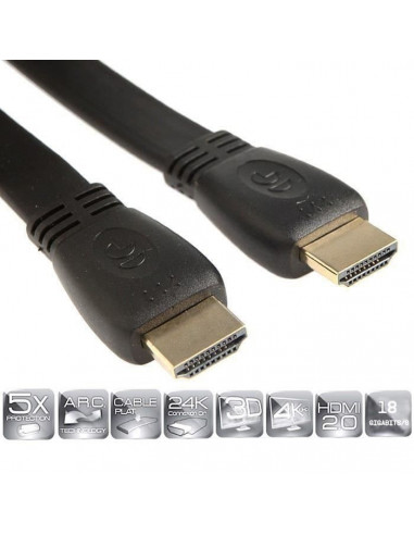 CONTINENTAL EDISON Câble HDMI 2.0...