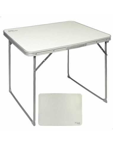 Table Piable Aktive Blanc Acier Bois MDF 80 x 60 x 70 cm