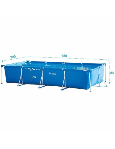 Piscine Démontable Intex Frame 7127 L Rectangulaire 450 X 220 X 84 CM