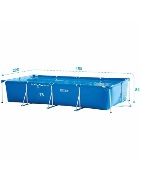 Piscine Démontable Intex Frame 7127 L Rectangulaire 450 X 220 X 84 CM