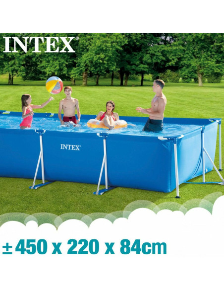 Piscine Démontable Intex Frame 7127 L Rectangulaire 450 X 220 X 84 CM