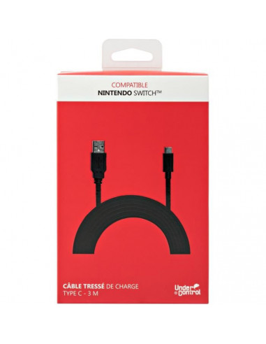 Câble de charge tressé pour Nintendo...