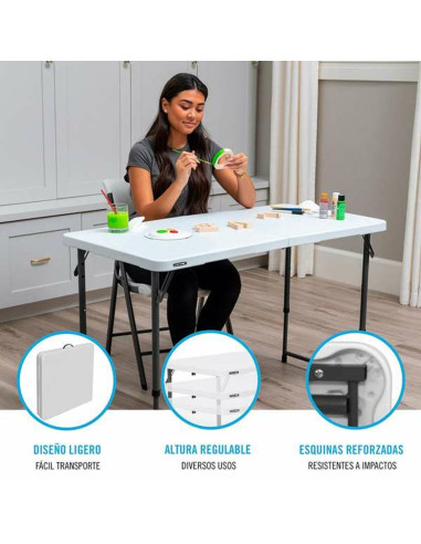 Table d'appoint pliante multi-usage Colorbaby 122 x 61 x 56 cm