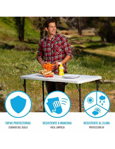 Table d'appoint pliante multi-usage Colorbaby 122 x 61 x 56 cm