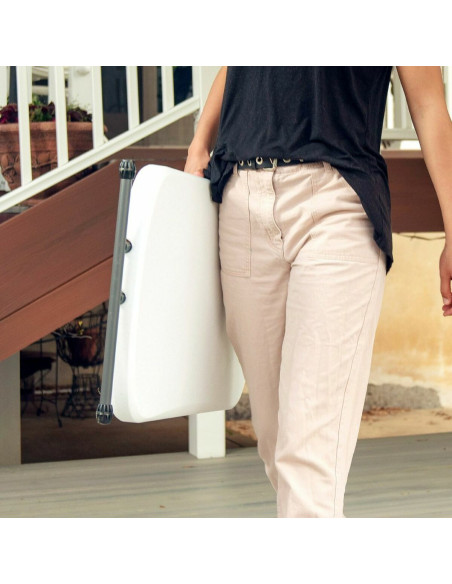 Table Piable Lifetime 66 x 71 x 46 cm Blanc Acier HDPE