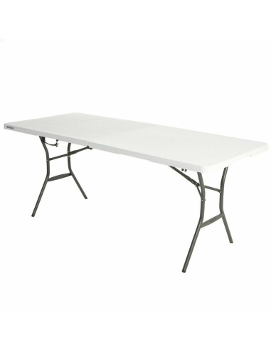 Table Piable Lifetime Blanc Rectangulaire Acier Plastique 185 x 76 x 74 cm