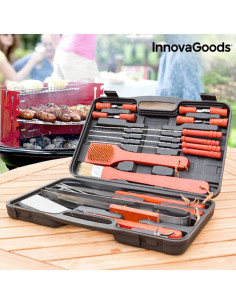 Malette Barbecue Barbecase InnovaGoods 18 Pièces
