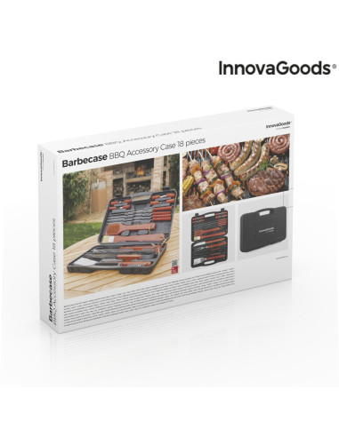 Malette Barbecue Barbecase InnovaGoods 18 Pièces