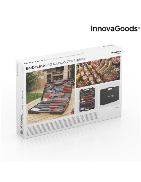 Malette Barbecue Barbecase InnovaGoods 18 Pièces