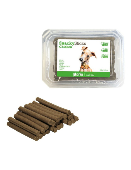 Snack pour chiens Gloria Snackys Sticks Poulet Bars (350 g)
