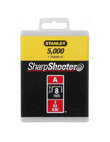 STANLEY Agrafes 8mm type A 1000 pieces