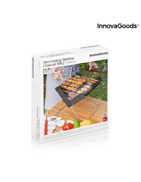 Mini-barbecue Pliable Portable pour Charbon Foldecue InnovaGoods