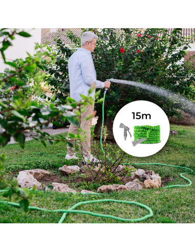 Tuyau d’Arrosage Extensible Hoostend InnovaGoods 15 m