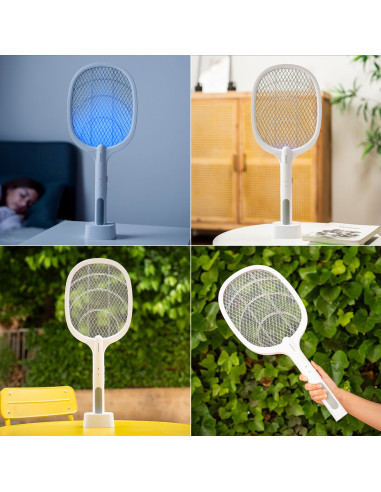 Raquette Anti-insectes Rechargeable 2 en 1 avec Lumière UV Elecfly InnovaGoods