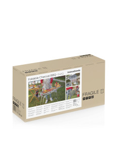 Barbecue au Charbon de Bois Pliable en Acier Inoxydable ExelQ InnovaGoods 2