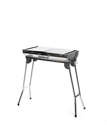 Barbecue au Charbon de Bois Pliable en Acier Inoxydable ExelQ InnovaGoods