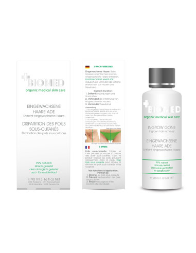 Biomed - Ingrow Gone - Disparition des Poils sous-cutanés - 90 ml