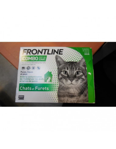 FRONTLINE 3 pipettes Combo Pour chat