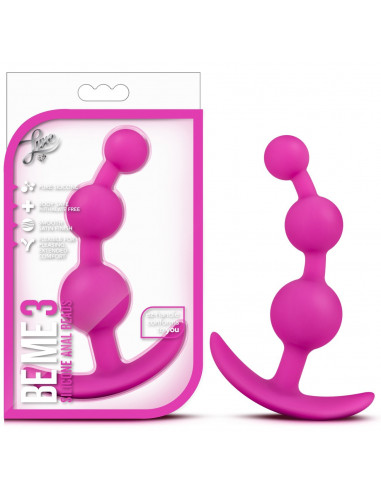 Gode Anal Luxe Be Me Rose en Silicone
