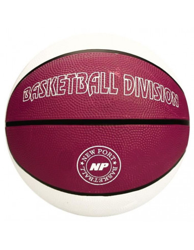 NEW PORT Ballon de basketball Blanc...
