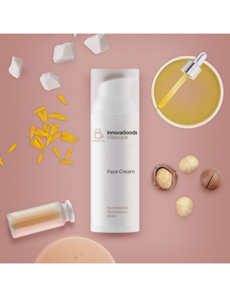 Crème Hydratante pour le Visage Kombucha Vibecare InnovaGoods 50 ml