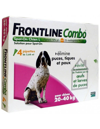 FRONTLINE 4 pipettes Combo Pour...